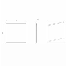 Zrkadlo do kúpeľne Devo Viva 2.0 85 x 85 cm sivá matná VV2-LU85-F77