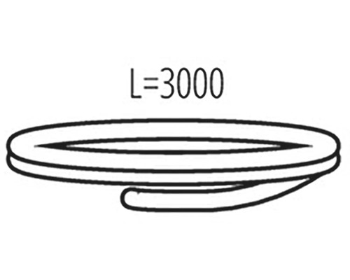 Nákres tesnenia s dĺžkou 3000