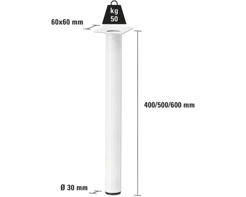 Noha s rozmermi 400, 500 alebo 600 milimetrov, nosnosť do 50 kilogramov
