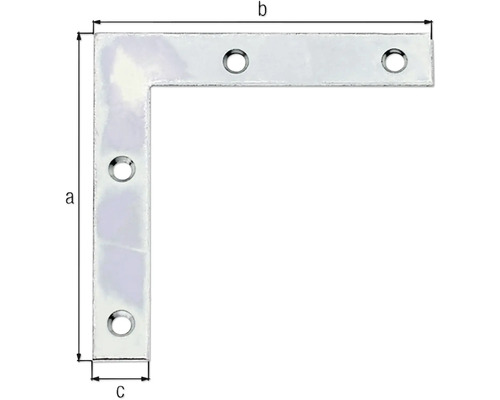 Rohový spojovník s otvormi na upevnenie