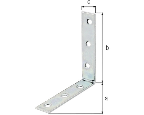 Rohový spojník s otvormi na upevnenie