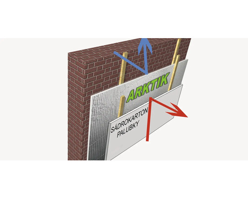 Konštrukcia steny s tehlovým murivom, drevenou konštrukciou a izolačnými panelmi