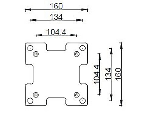 Technický výkres s rozmermi