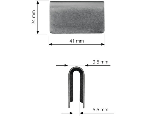 Obrázok s rozmermi kovovej lišty