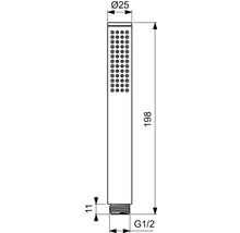 Ručná sprcha Ideal Standard Idealrain Atelier 25x25 mm nehrdzavejúca oceľ BC774GN
