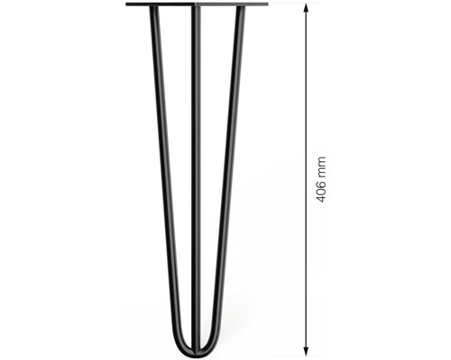 Oceľová noha stola, výška 406 mm