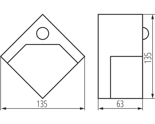 Technický nákres držiaka rohovej lavice s rozmermi