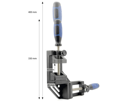 Uhlová svorka so skrutkovou svorkou a rukoväťou