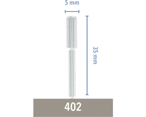 Brúsny kolík s priemerom 5 mm a dĺžkou 35 mm