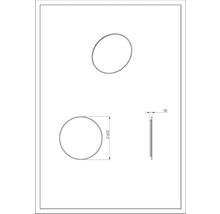 Kulaté zrkadlo do kúpeľne s osvetlením v ráme Jungborn Round Ø 60 cm IP 44