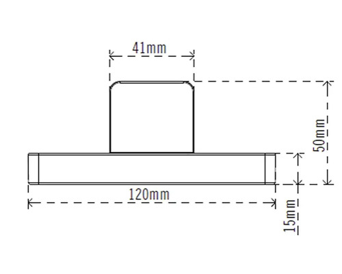Technický nákres položky s rozmermi v milimetroch