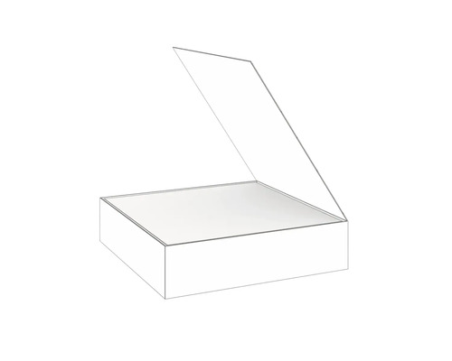 Otvorený úložný box s vekom