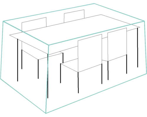 Ochranný obal na záhradný stôl a stoličky