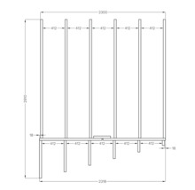 Drevený záhradný domček Bertilo Concept Office prírodný 234x225 cm