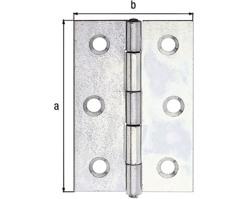 Záves dverí s rozmermi a a b